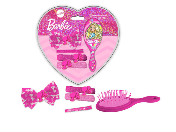 SET ACCESSORI CAPELLI + SPAZZOLA BARBIE